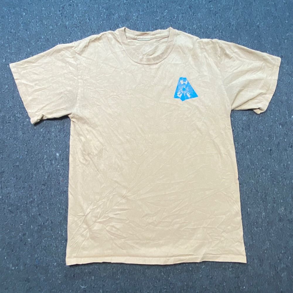 HUF‎ Graphic T Shirt L Mens Tan Skater Spider Web Streetwear Tee